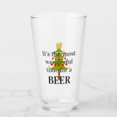 ビールを飲むのに最高の素晴らしい時間 タンブラーグラス (正面)