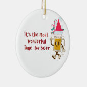 ビールを飲むのもっとも素敵な時間だ セラミックオーナメント (右)