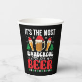 ビールを飲むのもっとも素晴らしい時間だ 紙コップ (正面)