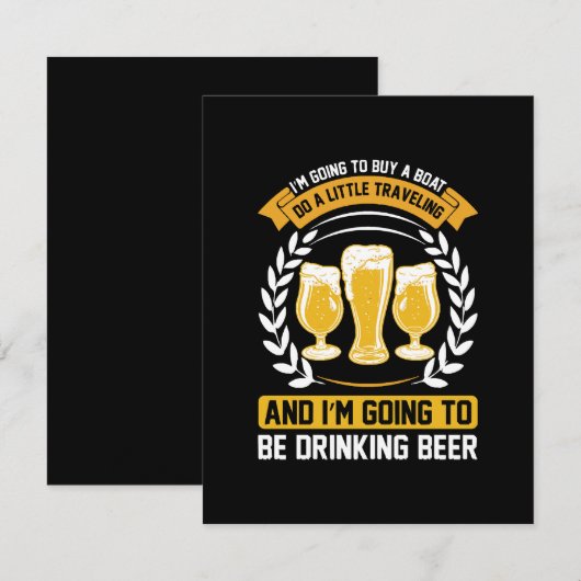 ビールを飲むよ 出欠カード (正面/裏面)