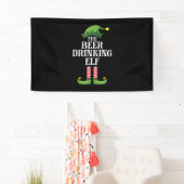 ビールを飲むクリスマス・誕生日 横断幕 (インサイチュ)