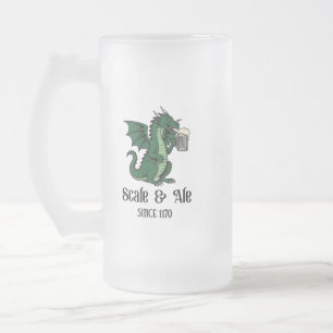 ビールを飲むドラゴン フロストグラスビールジョッキ