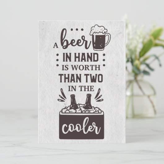 ビールを飲むビールは値打ちがある 招待状 (スタンド正面)