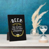 ビールを飲むビールは毎日午後 フォトプラーク (側面)