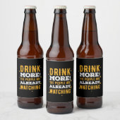 ビールを飲む人もっとビールを飲む ビールラベル (ボトル)