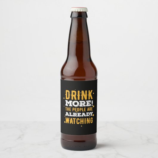 ビールを飲む人もっとビールを飲む ビールラベル (正面)