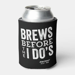 ビールを飲む前にビール結婚を飲むパーソナライズされた 缶クーラー