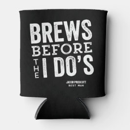 ビールを飲む前にビール結婚を飲むパーソナライズされた 缶クーラー