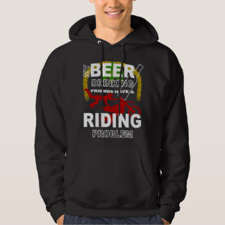 ビールを飲む友達 オフロードバイクに乗る問題 楽しい パーカ
