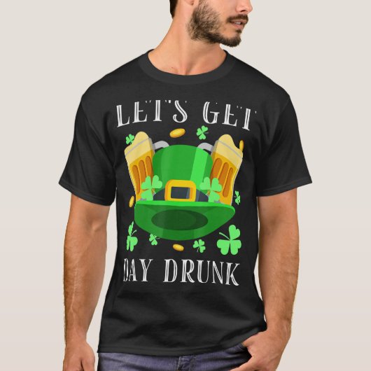 ビールを飲む日飲を取ろうセント・パトリックのダ Tシャツ (正面)