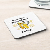 ビールを飲む時間としては最高に素晴らしい コースター (左側)