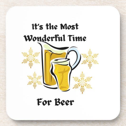 ビールを飲む時間としては最高に素晴らしい コースター (正面)