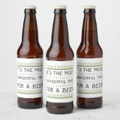 ビールを飲む最も素晴らしい時間だ ビールラベル (ボトル)