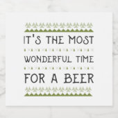 ビールを飲む最も素晴らしい時間だ ビールラベル (シングルラベル)