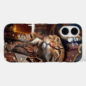 ビールを飲む海賊猫 Case-Mate iPhoneケース (裏面 (横))