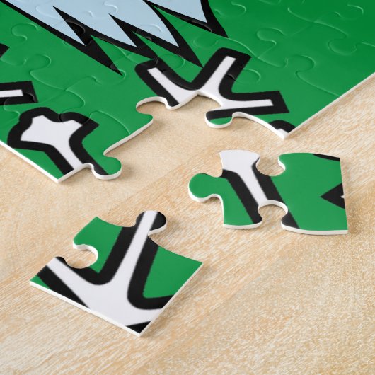 ビールを飲む飲雪だるまサンダー_コーブ ジグソーパズル (側面)