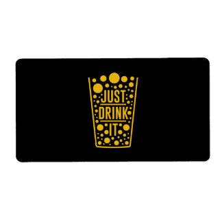 ビールを飲む ラベル