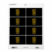 ビールを飲む ラベル (フルシート)