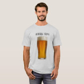 ビールを飲む Tシャツ (正面フル)