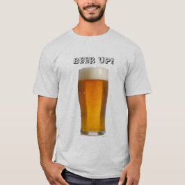 ビールを飲む Tシャツ