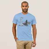 ビールを飲む Tシャツ (正面フル)