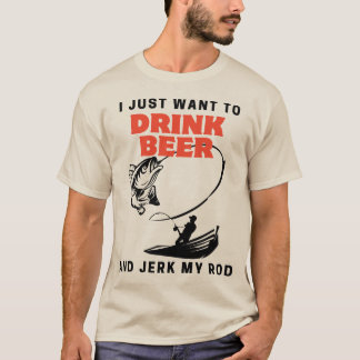 ビールを飲む Tシャツ