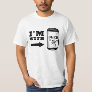 ビールを飲む Tシャツ