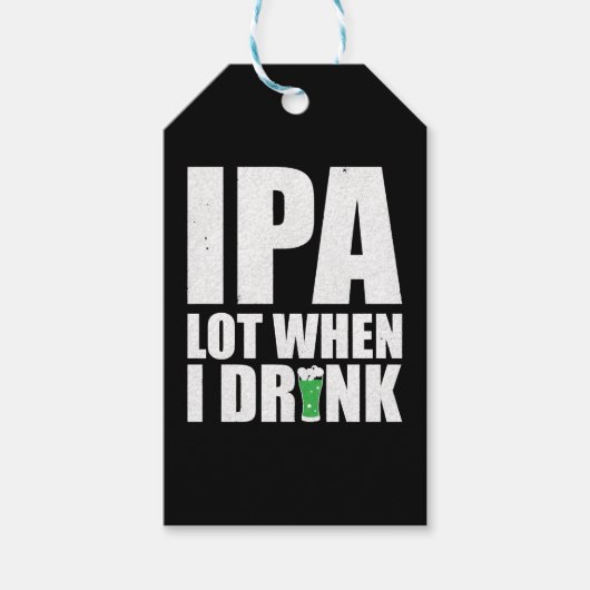 ビールを飲むIpa LotSt patricks day2020 ギフトタグ (正面)