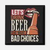 ビールを飲もう マグネット (正面)