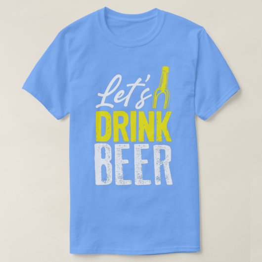 ビールを飲もう Tシャツ (デザイン正面)