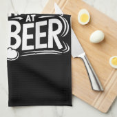 ビールを飲んでくれ キッチンタオル (四つ折り)