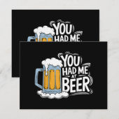 ビールを飲んでくれ セーブザデート (正面/裏面)