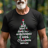 ビールを飲んでクリスマス映画を見るだけ Tシャツ