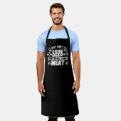 ビールを飲んで肉を吸いたい エプロン (着用した状態)