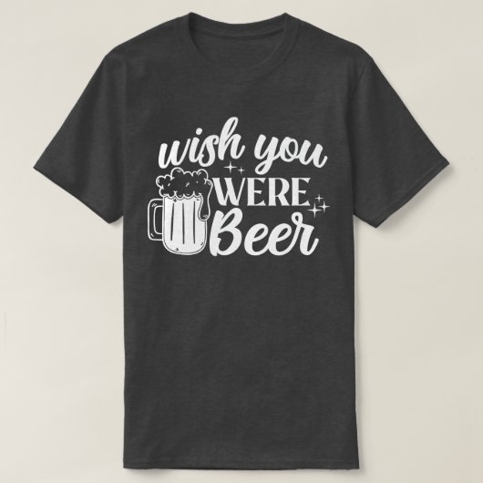 ビールを飲んで酒を飲んでくれたらおもしろい Tシャツ (デザイン正面)