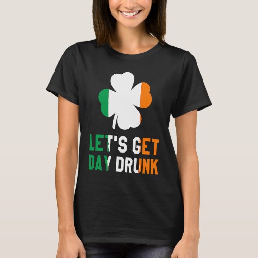 ビールを飲んで飲みようセント・パトリックの日 Tシャツ (正面)