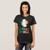 ビールを飲んで飲みようセント・パトリックの日 Tシャツ (正面フル)