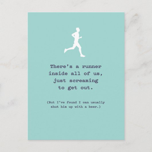 ビールを飲んで黙れ ポストカード (正面)