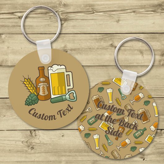 ビールアイコンキーチェーン キーホルダー