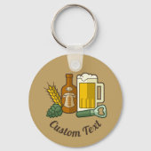 ビールアイコンキーチェーン キーホルダー (正面)