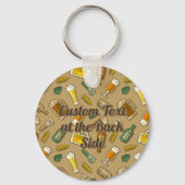 ビールアイコンキーチェーン キーホルダー (裏面)