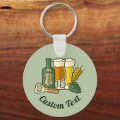 ビールアイコンキーチェーン キーホルダー (正面)