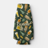 ビールアイコンパターンボトルクール ボトルクーラー (正面)