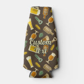 ビールアイコンパターンボトルクール ボトルクーラー (正面)