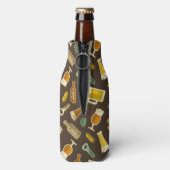 ビールアイコンパターンボトルクール ボトルクーラー (ボトル裏面)