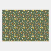 ビールアイコンパターンラッピング紙シート ラッピングペーパーシート (正面3)