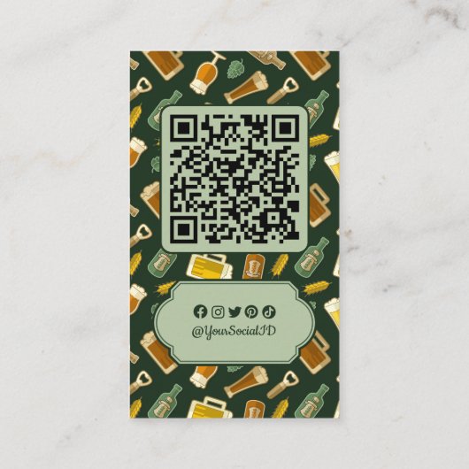 ビールアイコン名刺 名刺 (裏面)