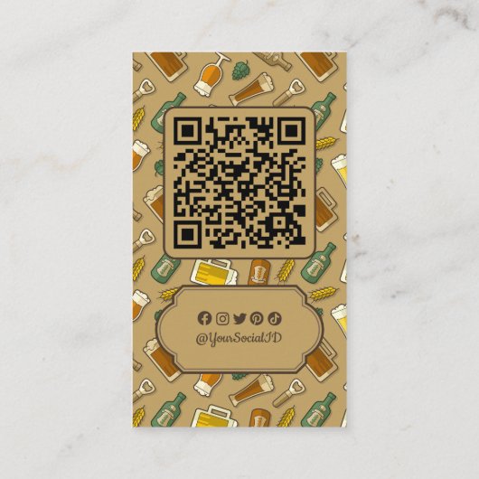 ビールアイコン名刺 名刺 (裏面)