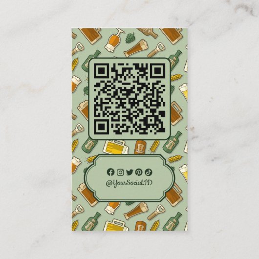 ビールアイコン名刺 名刺 (裏面)