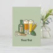 ビールアイコン招待状 招待状 (スタンド正面)